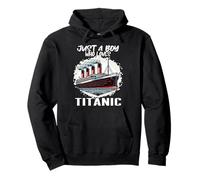 Boys Just Love Titanic Costume RMS Cruise Ship Pullover Hoodie