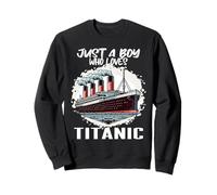 Boys Just Love Titanic Costume RMS Cruise Ship Sweatshirt