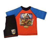 Boys Kids Angry Birds Starwars II Cotton Short Pyjama Sleepwear Nightwear (Red/Black) 5-6