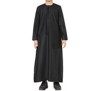 Boy's Kids Black Thobe Emirati Jubba Islamic Clothing Kaftan Eid String Tassel