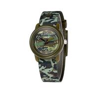 Boy's Kids Children Watch,3D Cute Cartoon Breathable Fabric Band Japanese-Quartz Wristwatches Time Teacher Gifts Watches for Kids Boys Toddlers, Camo Green