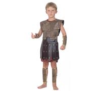 Children's Kids Boys Roman Warrior Gladiator Soldier Greek Fancy Dress Costume