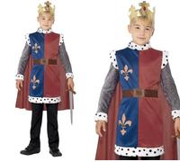 Boys King Arthur Costume World Book Day Medieval Knight Fancy Dress Age 4-12