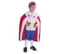 Boys King Costume Royal Fairytale Nativity Play Regal Kids Book Week Fancy Dress