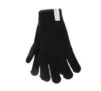 Boys Knitted Winter Gloves 3M Thinsulate Lined - Thermal Knit Gloves with 3M Insulation, Warm & Comfortable - Ages 6-13 (Black, 10-11 Years Old)