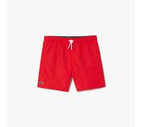 Boy's Lacoste Juniors Quick Dry Swim Shorts in Red