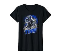 Boys Lacrosse Own The Turf Hustle Ground Ball Pride Value Graphic T-Shirt, Women, Black, XL