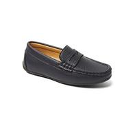 Boys Loafer Shoes Faux Leather Slip ON Penny Loafer (Navy Blue, UK_Footwear_Size_System, Big_Kid, Men, Numeric, Medium, Numeric_3)