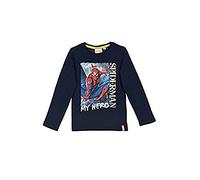 Boys Long Sleeve Spiderman T-Shirt, Blue, 8 Years