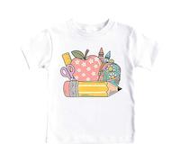 Boys Long Sleeve T Shirt 7-8 Top - Back To School Boys Graphic Tops Comfortable Kids Short Sleeve Tee Soft Casual Shirt For Children Youth Design (White 5-6 Years)