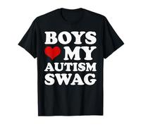 Boys Love My Autism Swag Funny Autistic Girl Autism T-Shirt