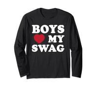 Boys Love My Swag, Confidence, Style, and Attitude Long Sleeve T-Shirt