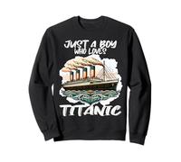 Boys Love Titanic Costume RMS Cruise Ship Sweatshirt