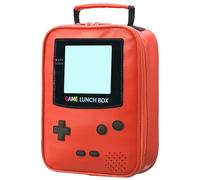 Boys Lunch Box,Game Lunch Bag for School Kids,Leather Insulated Gameboy Lunchbox,Reusable Snack Boxes Meal Prep Bag for School Daycare for Toddlers Teens