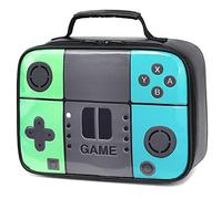 Boys Lunch Box,Kids Game Lunch Bag,Leather Insulated School Lunchbox,Reusable Snack Boxes Meal Prep Bag for School Daycare for Toddler Teen
