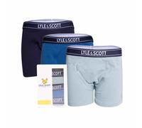 Boy's Lyle And Scott Chadwick 3 Pack Trunks in Blue