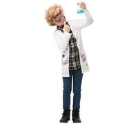 Boys Mad Scentist Professor Lab Coat World Book Day Fancy Dress Kids Costume