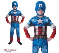 Boys Marvel Captain America Superhero Costume