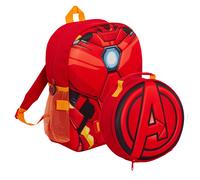 Marvel Kids Iron Man Backpack Avengers Detatchable Lunch Bag Water Bottle Holder Matching 2 Piece Set