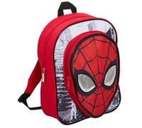 Marvel Spiderman Backpack for Boys Avengers School Travel Lunch Bag Reflective Eyes with Pocket, Red, Taille unique, Daypack