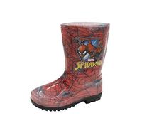 Boys Marvel Ultimate Spiderman Red Wellington Boot Rain Boots - UK 1