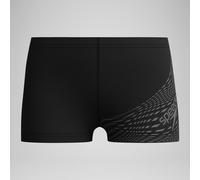 Boys' Medley Logo Aquashorts Black/Grey - 7-8 Black/USA Charcoal 7-8