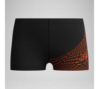 Boys' Medley Logo Aquashorts Black/Red - 15-16 Red Ginger 15-16