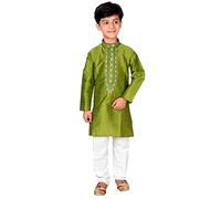Boys Mehendi Outfit Kurta Shalwar Kameeez Pajama Sherwani 934 (2 years Moss Green)