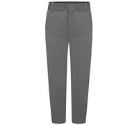Boys/Men's Short Leg Plus Fit Trousers Durable Comfortable Tailored School Trousers (UK, Alpha, XL, Plus, Short, Grey)