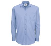 Boys Mens White Sky Blue School Shirts Short/Long Sleeved 11.5"-17.5" Collar