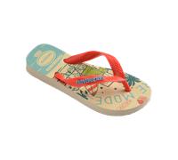 Boys Minecraft Flip Flops in Beige & Orange