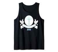 Boys My First Holy Communion 2026 Chalice Party Kids Cross Tank Top