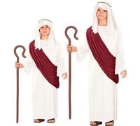 Boys Nativity Shepherd Costume Messiah Gown Toga Headpiece Christmas School Play