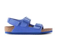 Boys' nubuck leather sandals Birkenstock Milano Birko-Flor Bleu 29 Étroit