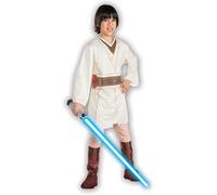 Obi Wan Kenobi Boys Fancy Dress Star Wars Jedi Kids Sci Fi Movie Costume Outfit