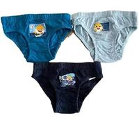 Boys Official Pinkfong Baby Shark Character Briefs 3 Pack (Blue, 4-5 Years)