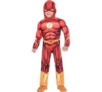 Amscan Kids Fancy Dress Costume The Flash (9906078) DC Comics Licensed Red 6-8 Years