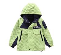 Boys Outdoor Jacket Lightweight Windbreaker for Kids Casual Spring Autumn Coat for Boys Age 6-15 Perfect for Daily Wear and Outdoor Activities (Green, 14-15 Years)