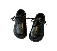 Boys Oxfords Faux Leather Lace-Up Classic School Uniform Shoes Round Toe Lug Sole Dress Shoes Loafer Flats for Toddler Little Kids/Big Kids Gifts