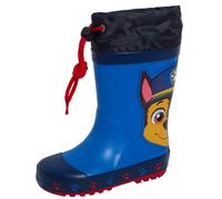 Boys Paw Patrol Tie Top Wellington Boots Kids Chase Marshall Wellies Rain Shoes
