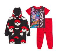 Boys Pokemon 3 Piece Nightwear Sets 9-10 Years Multi