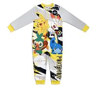 Boys Pokemon All in One Sleepsuit Onesie Pyjama Suit 3/4 Years