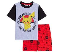 Boys Pokemon Short Pyjamas Grey/Red 11-12 Years
