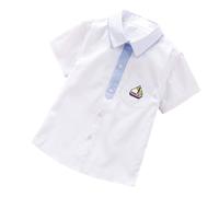 Boys Polo Shirts 8-9 Years, Boys Short Sleeve School Shirts No Iron - Big Boys' Short Sleeve Button Down Cute Rabbit Casual Dress Easter Summer Shirt (Light Gray 13-14 Years)