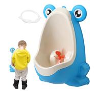 Boys Potty Training Urinal - Cute Frog Toilet Trainer with Target & Suction Cups Wall Mounted Pee Trainer for with Drain Pipe & Hook Fun Bathroom Accessory for Home & Travel