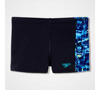 Boys Printed Panel Aquashort Black/Blue - 7-8 Black/Blue 7-8