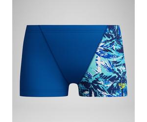 Boys' Printed V-Cut Aquashorts Blue - 13-14 13-14