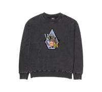 Boys Psychosis Sweatshirt in Washed Black