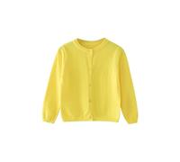 Boys Puddle Suit Kids Round Neck Sweaters Baby Girls Boys Solid Colour Jumpers Toddler Knitwear Unisex Basic Cardigans Knitted Tops Fall Winter Spring Clothes Yellow 7-8 Years