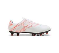 Boy's Puma Juniors Attacanto FG/AG Football Boots in White